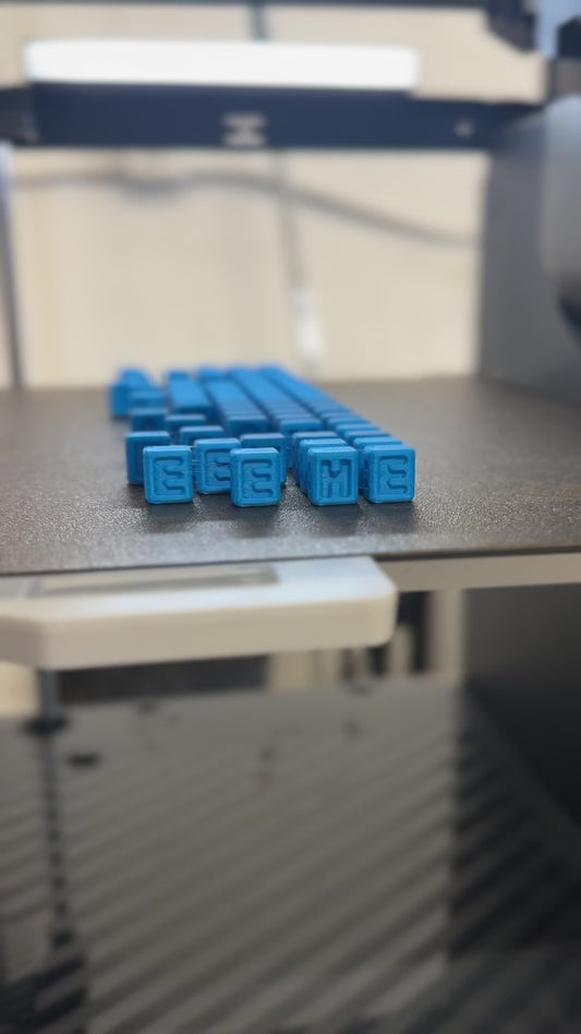 BLUE BRAILLE BEADS